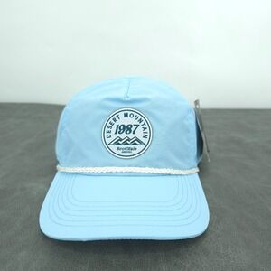 Desert Mountain Hat Cap Mens Light Blue Levelwear Adjustable Golf Cap Rope Cord